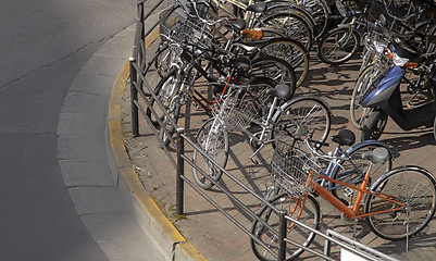 Image showing Bicycles parking