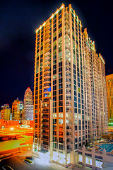 Image showing Charlotte City Skyline night scene