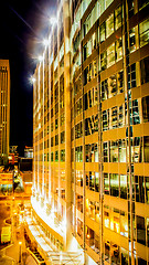 Image showing Charlotte City Skyline night scene