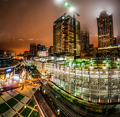 Image showing Charlotte City Skyline night scene