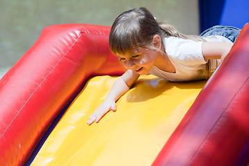 Image showing Little girl at play