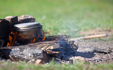 Image showing Camp-fire