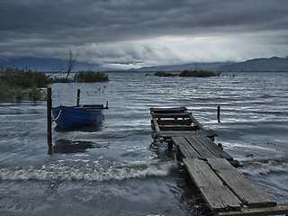 Image showing Fishing boat in the morning