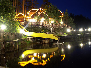 Image showing house at night