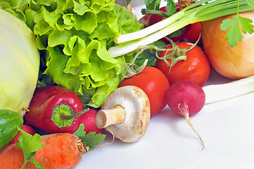 Image showing Fresh vegetables isolated 