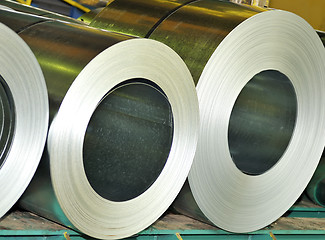 Image showing rolls of sheet