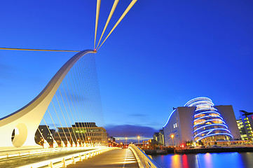 Image showing THE SAMUEL BECKETT BRIDGE