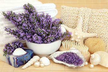 Image showing Lavender Beauty Treatment