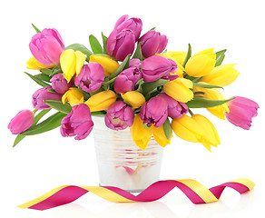 Image showing Tulips Flowers