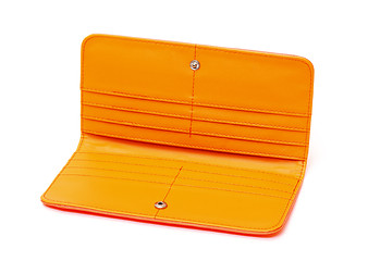 Image showing New Orange Leather Wallet