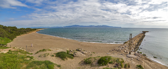 Image showing panorama view near Rosas city