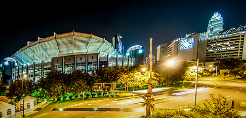 Image showing Charlotte City Skyline night scene