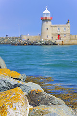 Image showing LIGHTHOUSE AT HOWTH HARBOR