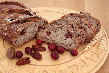 Image showing Cranberry and Pecan Bread