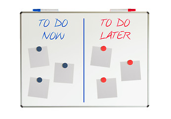 Image showing Whiteboard, do now and do later