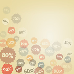 Image showing Yellow Discount Background