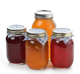 Image showing Homemade Marmalade,Jam And Honey