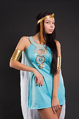 Image showing Pretty girl in Cleopatra role