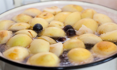 Image showing Preparation of fruit drink compote