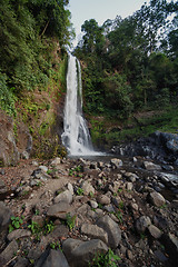 Image showing Highest waterfall in the mountains of Indonesia.