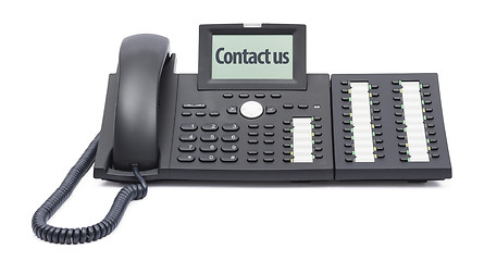 Image showing modern business phone on white background