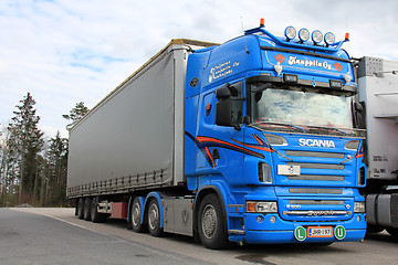 Image showing Blue Scania R500 Truck V8