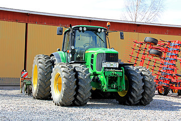 Image showing John Deere 6630 Tractor at Spring