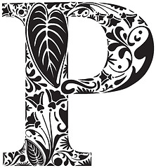 Image showing Floral P