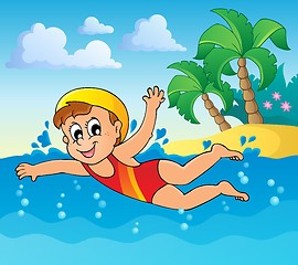 Image showing Swimming theme image 2