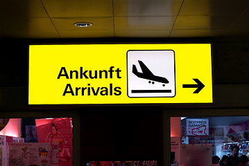 Image showing arrival and departure