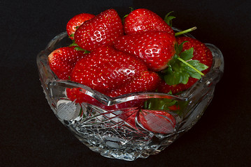 Image showing Strawberries on white.