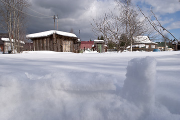 Image showing Snow drifts.