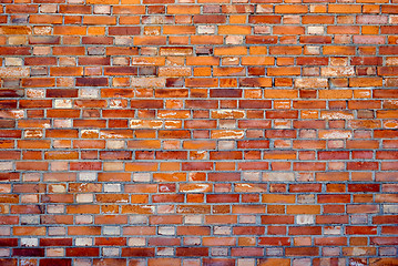 Image showing Yellow brick wall.