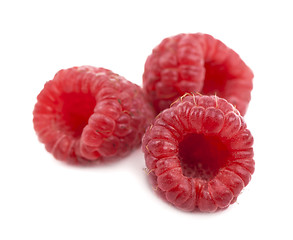 Image showing Ripe raspberries