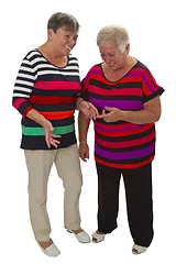 Image showing Two female seniors