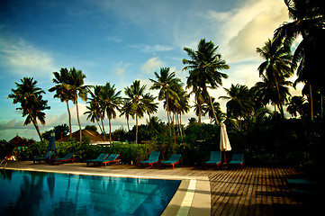 Image showing Tropical Resort  Swimming Pool 