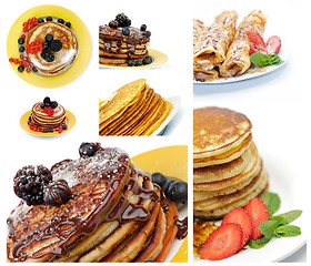 Image showing Collection of Pancakes