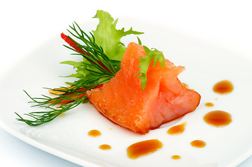 Image showing Salmon Snack