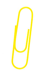 Image showing yellow paper clip