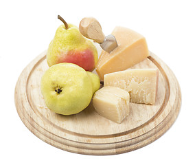 Image showing cheese and fruit