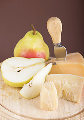 Image showing cheese and fruit