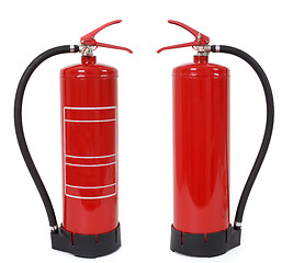 Image showing front and back view of fire extinguisher