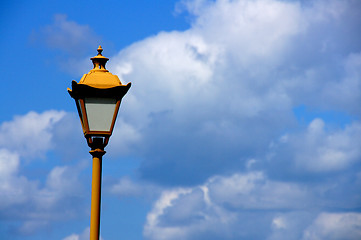Image showing Lantern and clouds