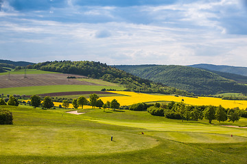 Image showing On the spring golf course