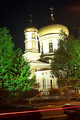 Image showing Pavlograd church at night