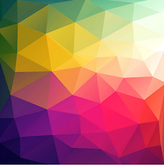 Image showing Colorful abstract geometric background with triangular polygons.