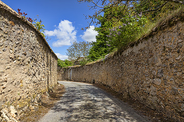 Image showing Road Between StoneWalls