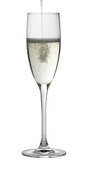 Image showing champagne glass while filling