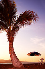 Image showing Beach Sunset