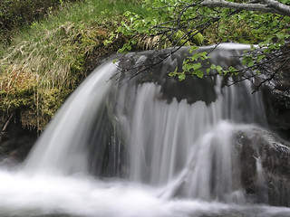 Image showing  mountain waterfall 